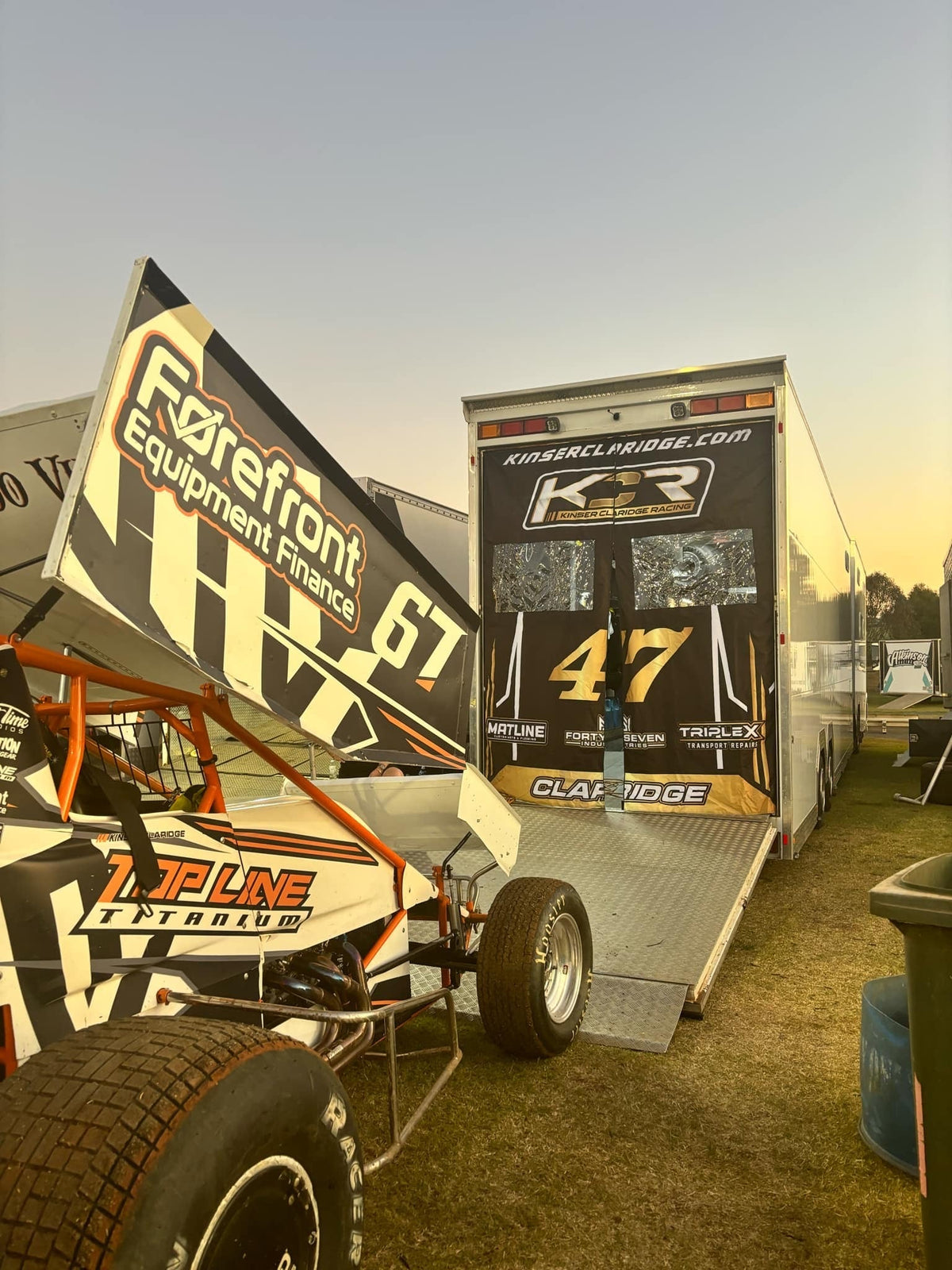 Over 7.5FT Custom Trailer Doors - Curtain Setup Matline