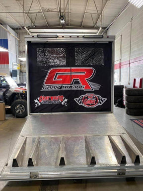 Under 7.5FT Custom Trailer Doors - Curtain Setup