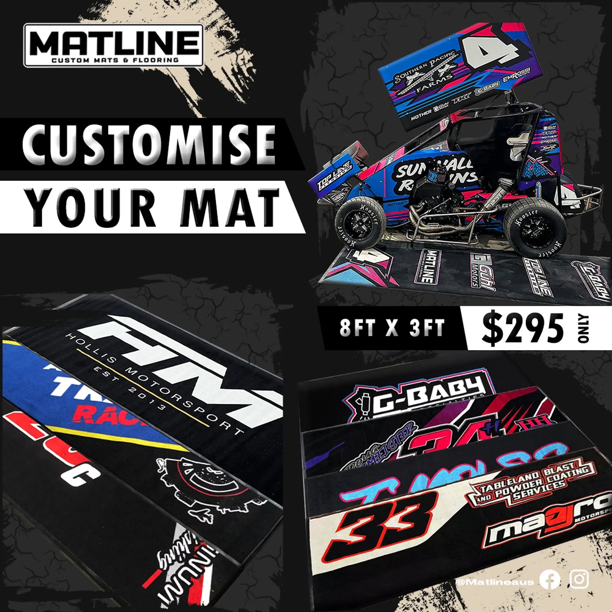 Custom Mat Order Form 3FT x 8FT Custom Mat