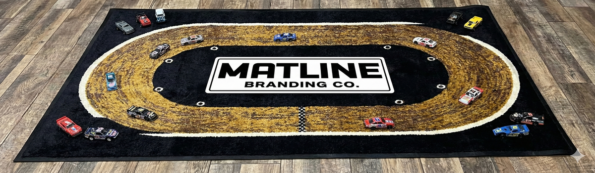 Kids’ Custom Dirt Track Play Mat — Mini Racetrack for Toy Cars (3FT x 2FT)