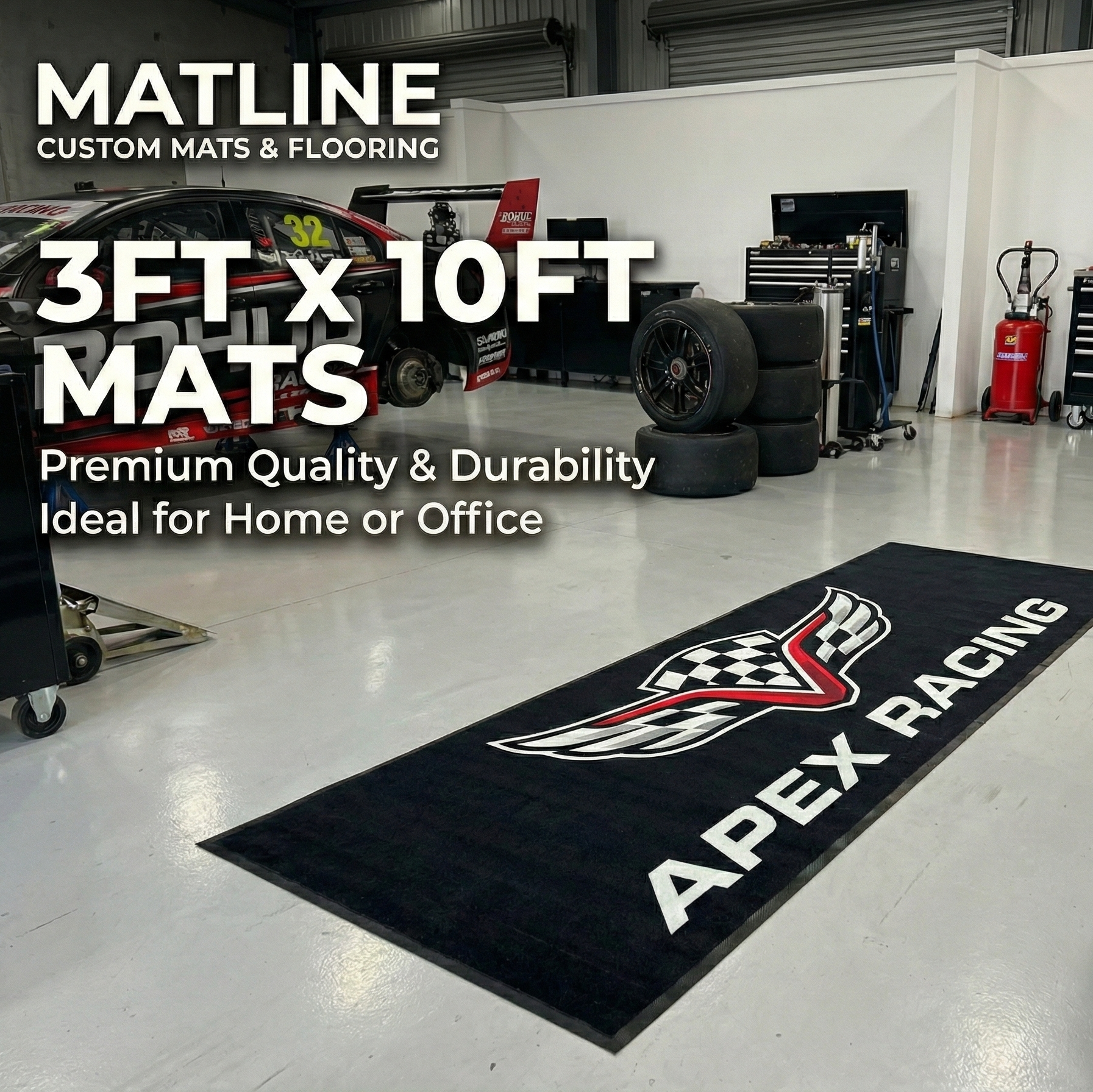 Custom Matte 3FT x 10FT Custom Mat