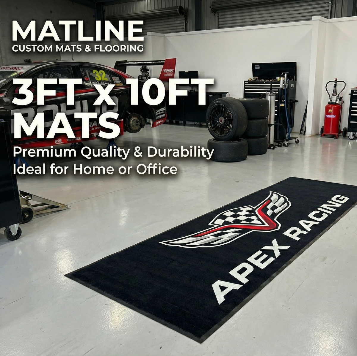 3FT x 10FT Custom Mat Matline Branding Co.
