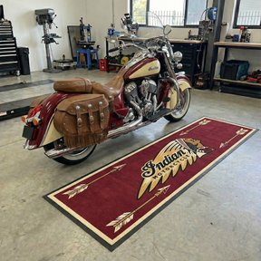 Premium 7.5FT Motorcycle Mat – Custom Design for Harley & Indian Riders
